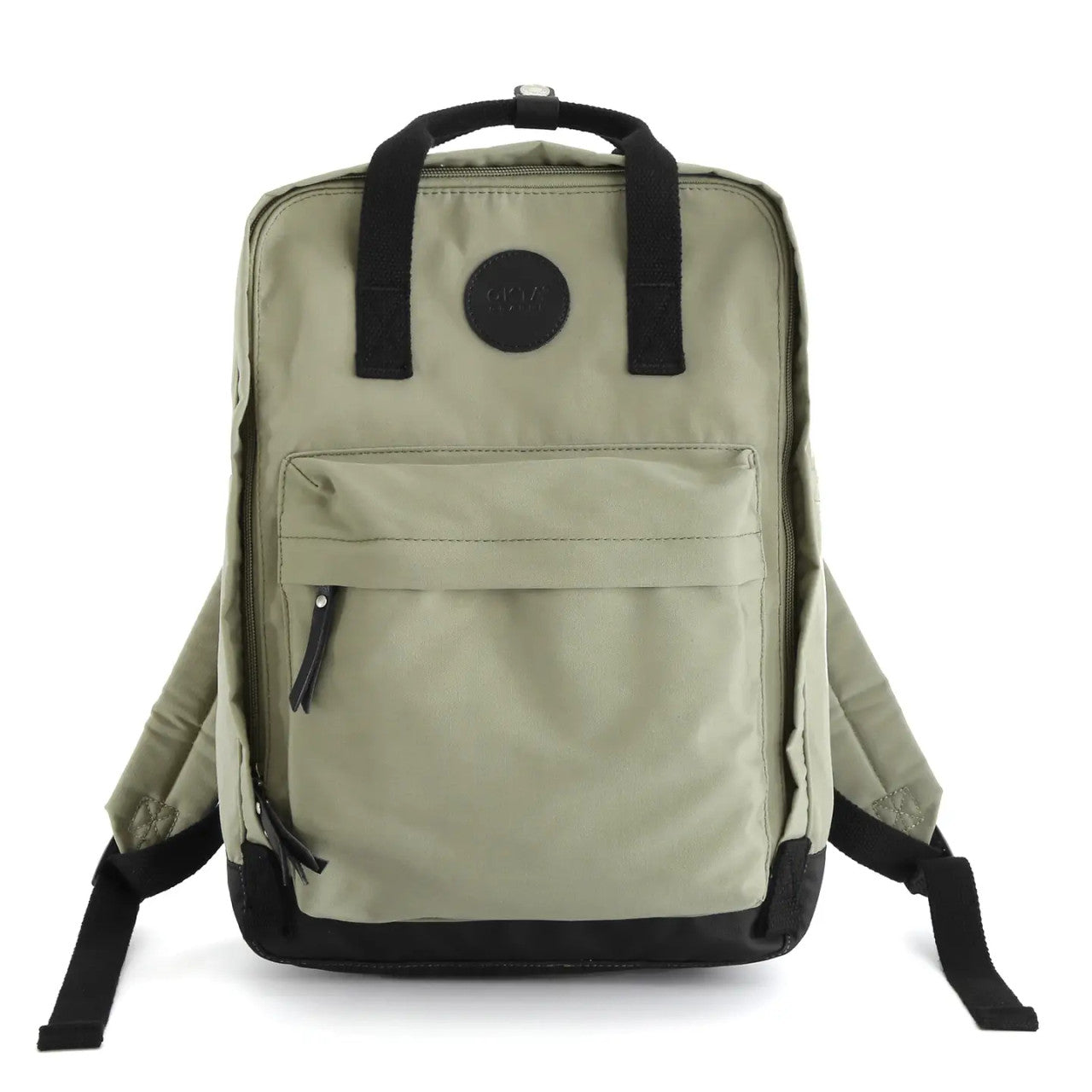 Zippered Waterproof Backpack - 15" | Himiwari #color_green