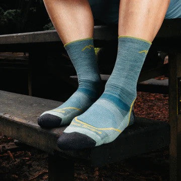 Adult Mens Hiker Micro Crew Lightweight Hiking Sock | Darn Tough #color_seafoam