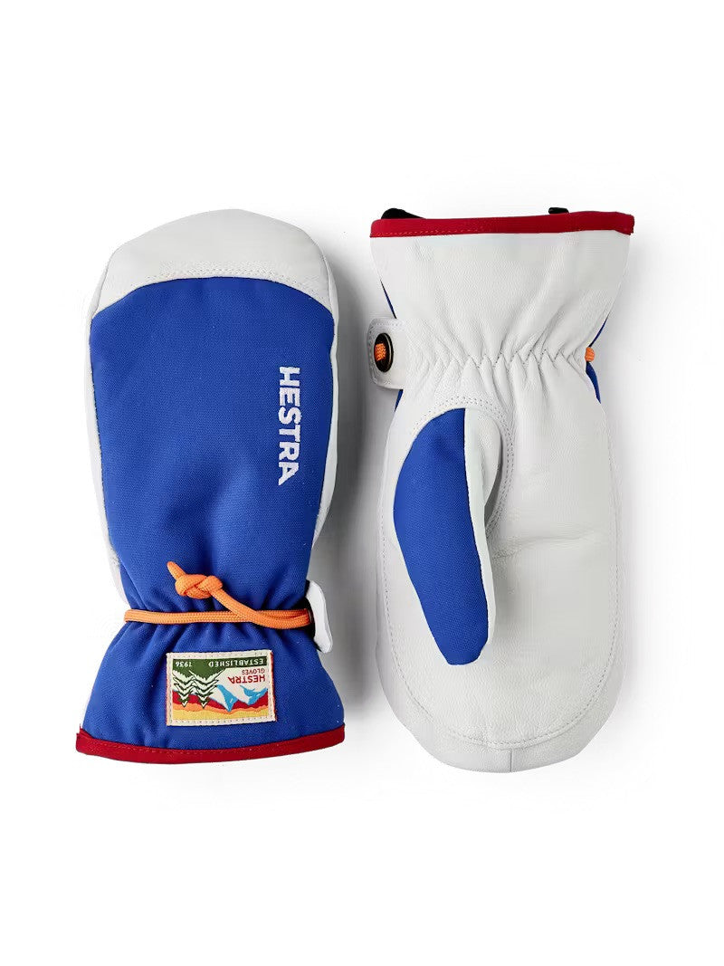 kids-leather-wakayama-jr-mitten-hestra | #color_royal-blue