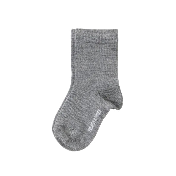 polarn-o-pyret-thin-merino-wool-socks-6-12yrs | #color_grey-melange