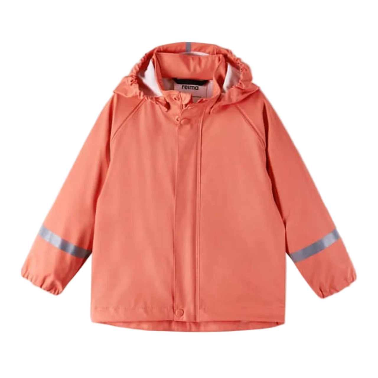 Kids Waterproof Lampi Rain Jacket - Unlined, PU | Reima #color_misty-red