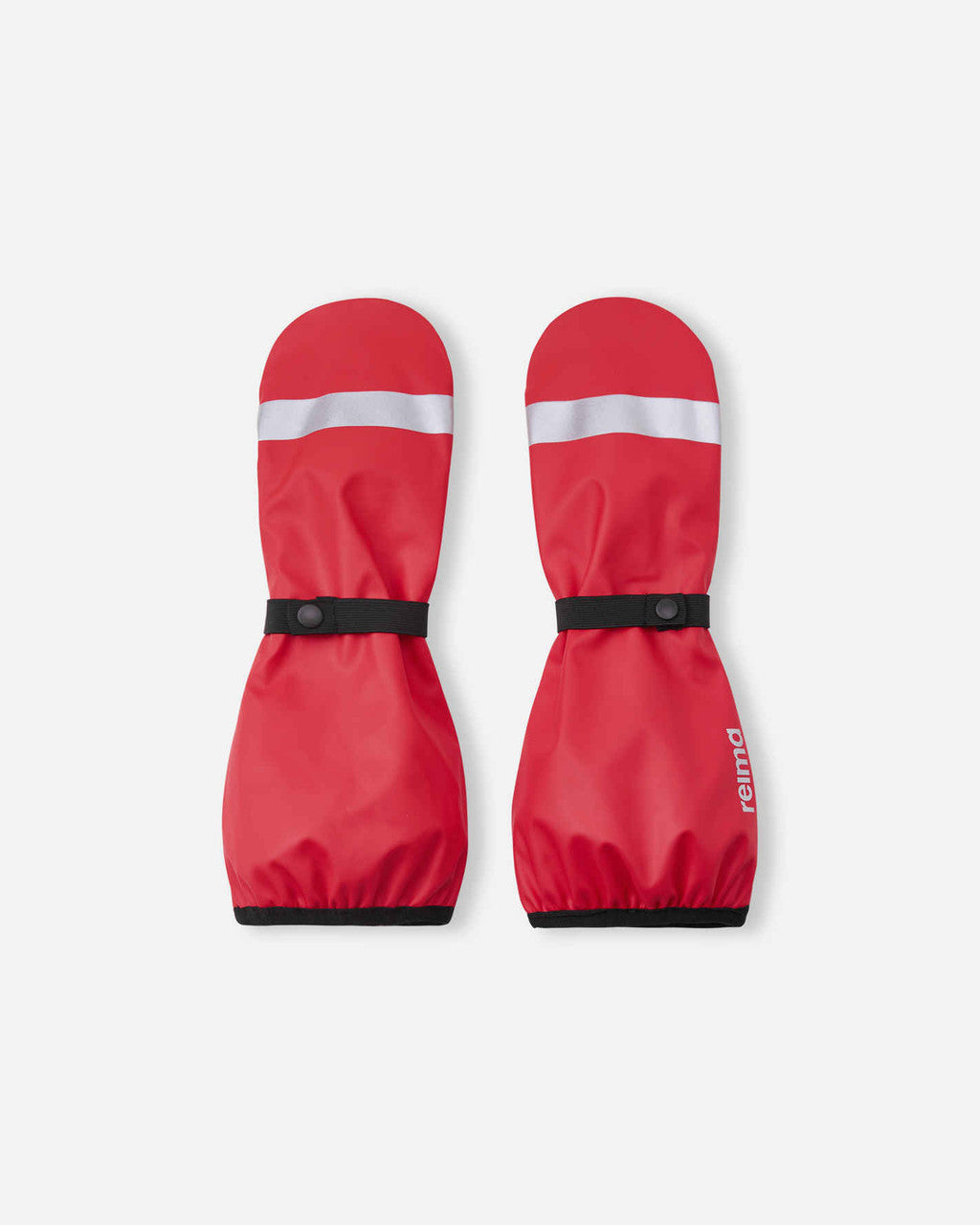 Kids Waterproof Puro Super Long Cuff Rain Mittens - Lightly Lined| Reima #color_red