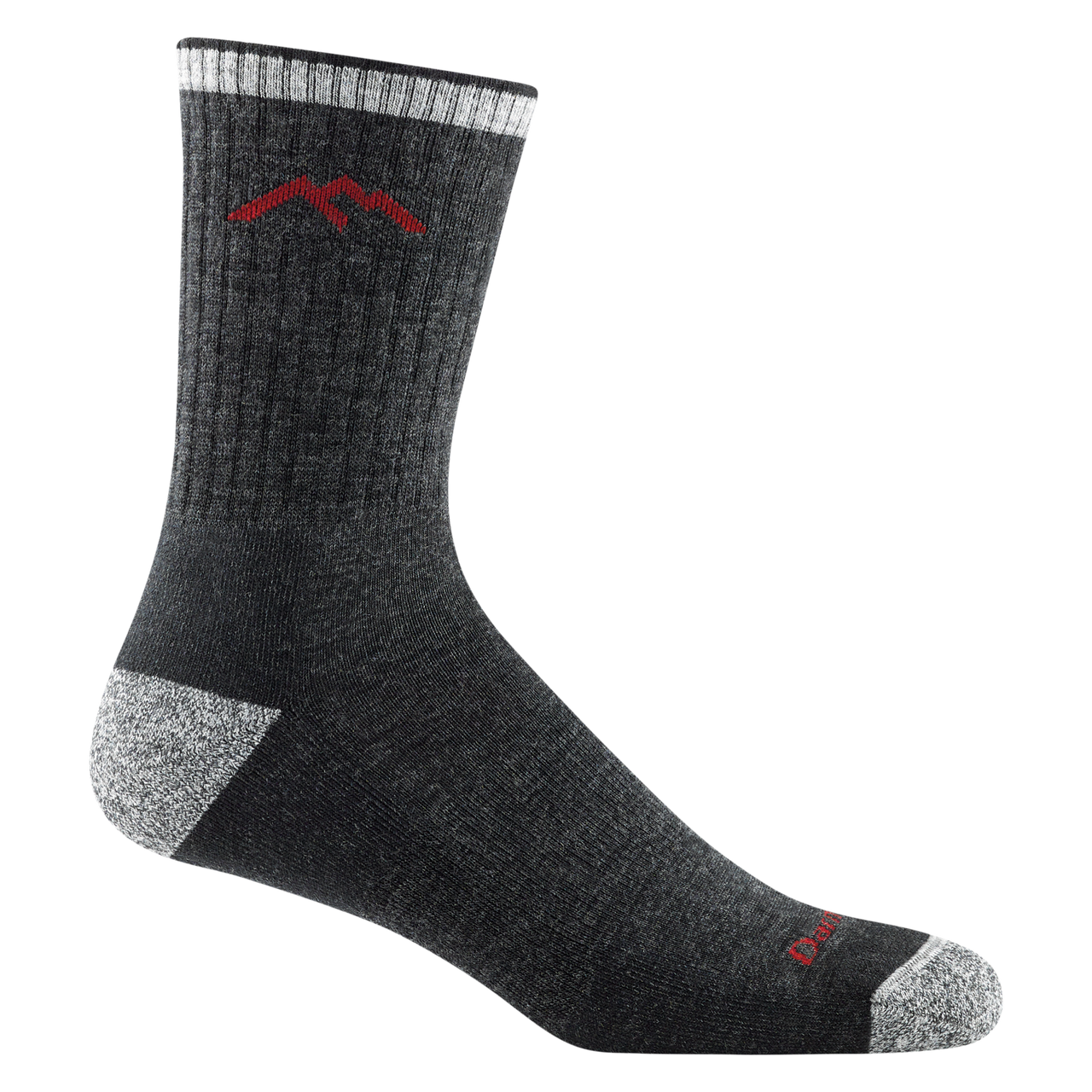 Adult Mens Hiker Micro Crew Midweight Hiking Sock | Darn Tough #color_black