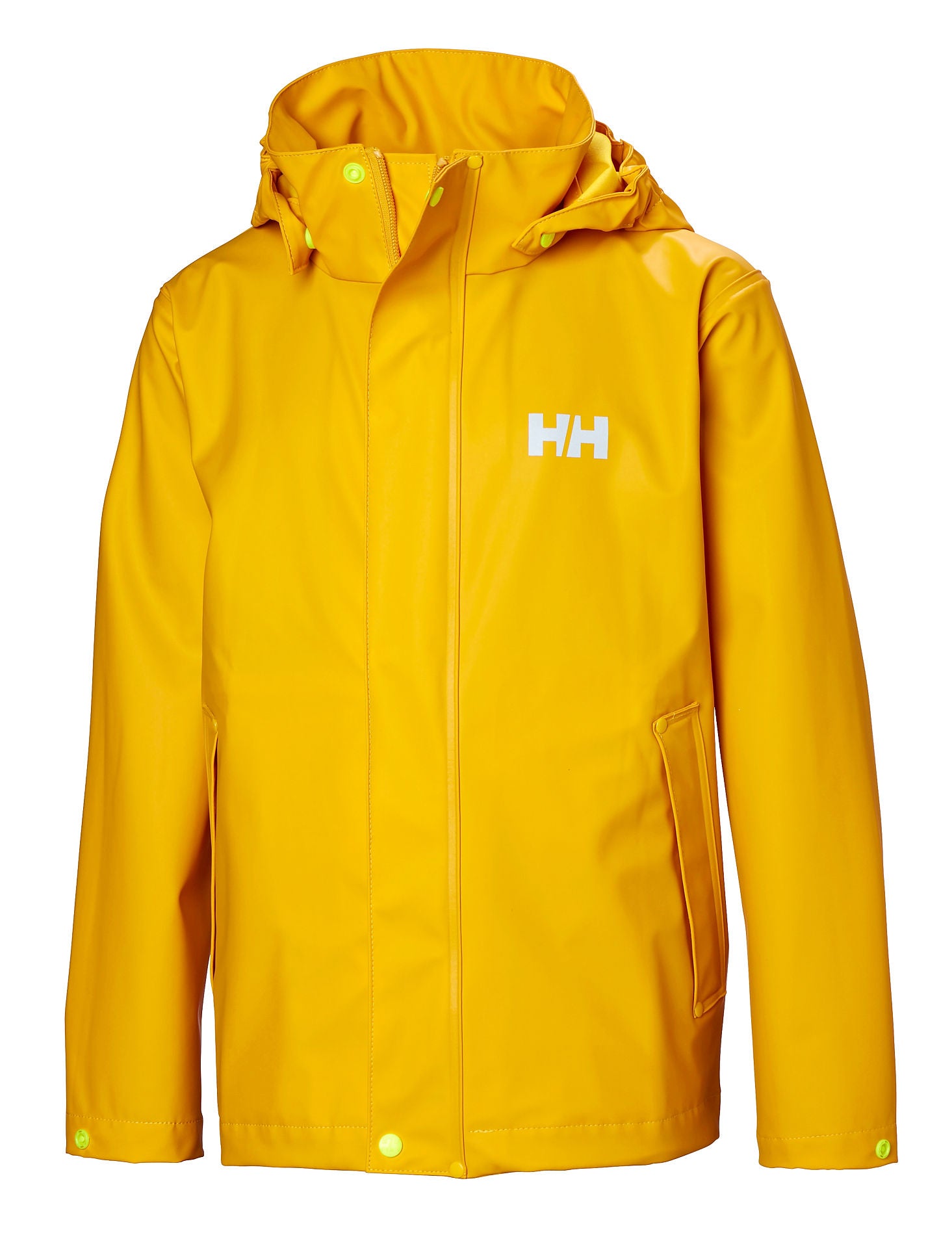Youth Waterproof Moss Rain Jacket – PU | Helly Hansen #color_yellow-2-0