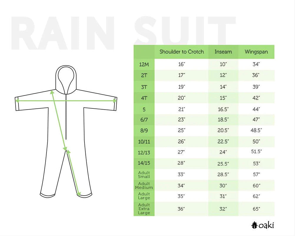 Adult One Piece All-in-One Rain Suit - Breathable, Zippered | Oaki