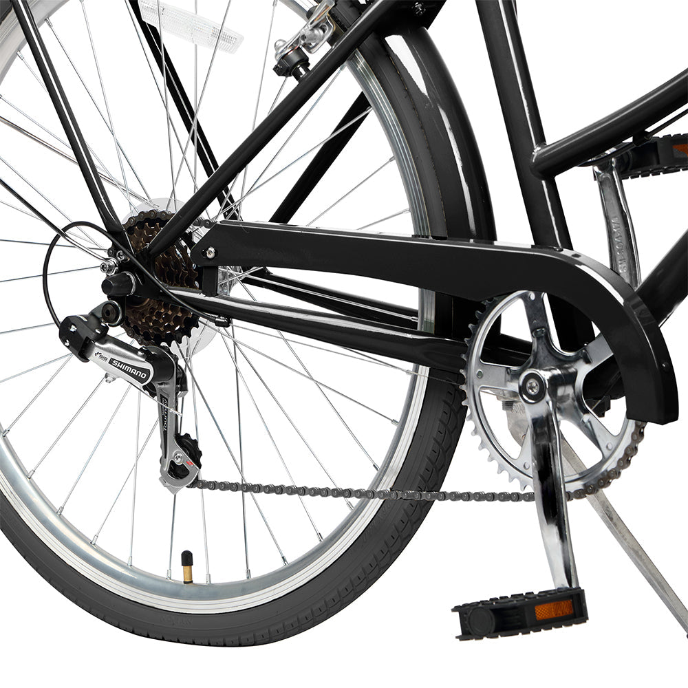 AVASTA 26" 6 Speed Hybrid Cruiser Black Tires Bike - Astrid