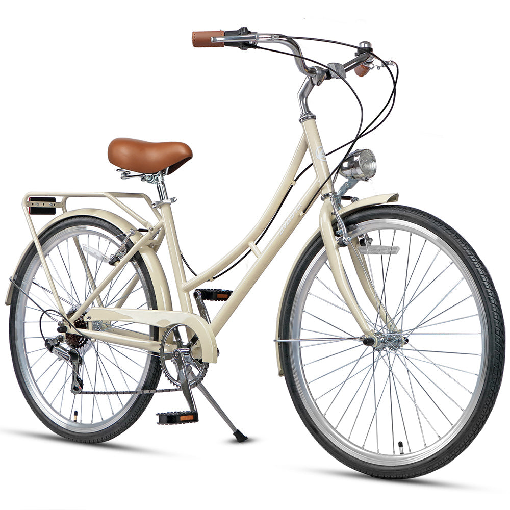 AVASTA 26" 6 Speed Hybrid Cruiser Black Tires Bike - Astrid