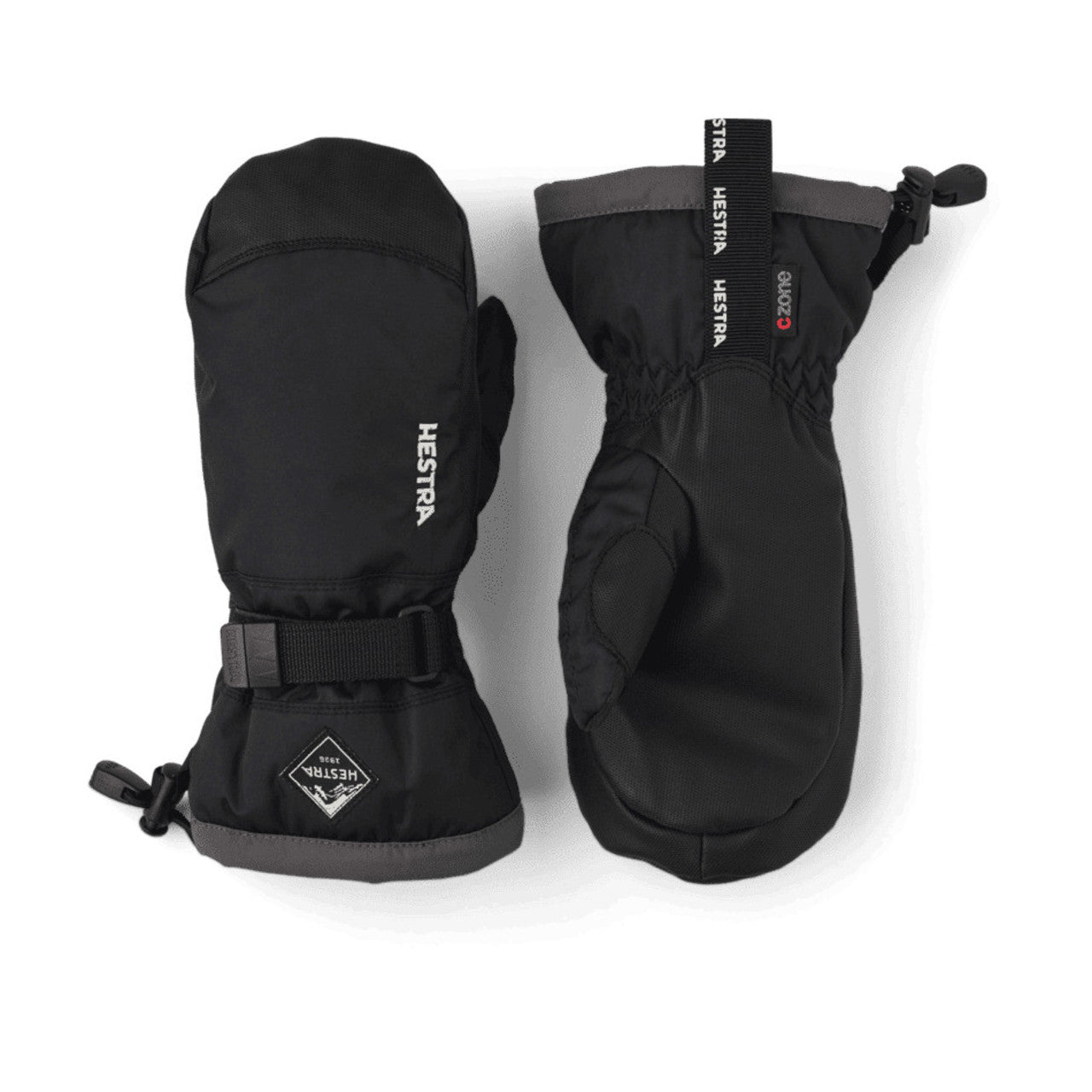 Kids Waterproof Gauntlet CZone Jr Mitten | Hestra #color_black