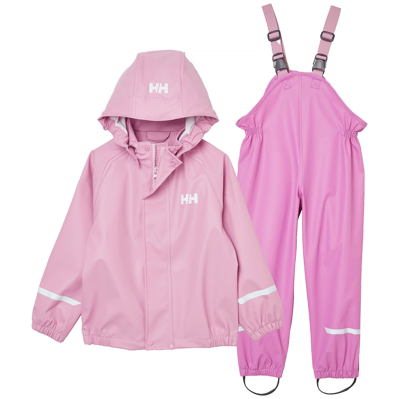 Kids Waterproof Bergen 2.0 Rain Set – Jacket & Bibs, PU| Helly Hansen #color_meta-pink