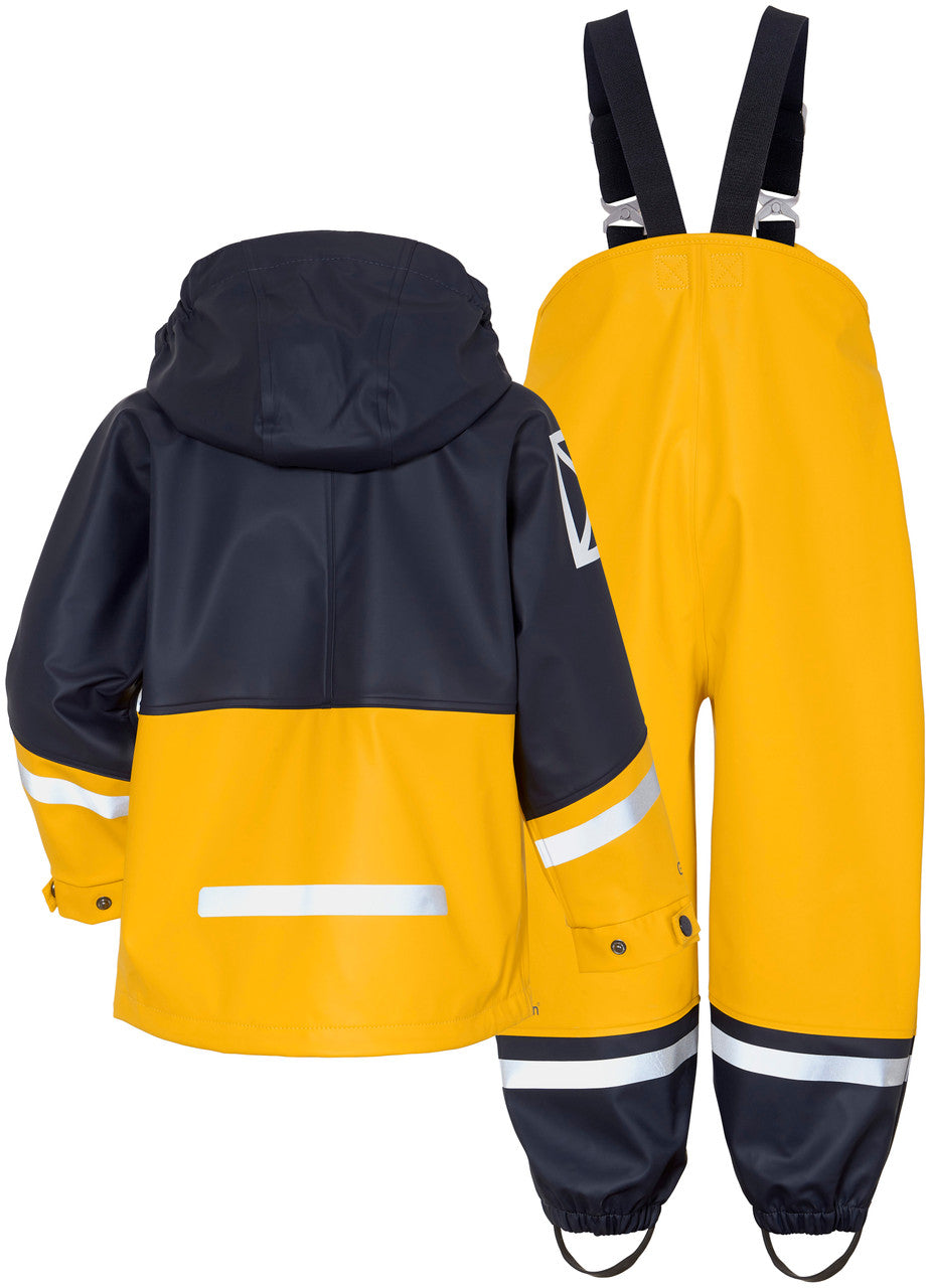 Kids Waterman's Rain Set - Zippered Jacket & Adjustable Bibs – Waterproof, PU | Didriksons