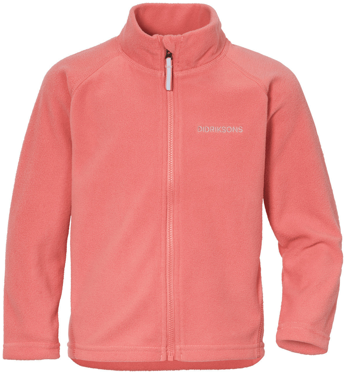 Kids Monte Full Zip Fleece Jacket – Mid Layer| Didriksons #color_peach-rose