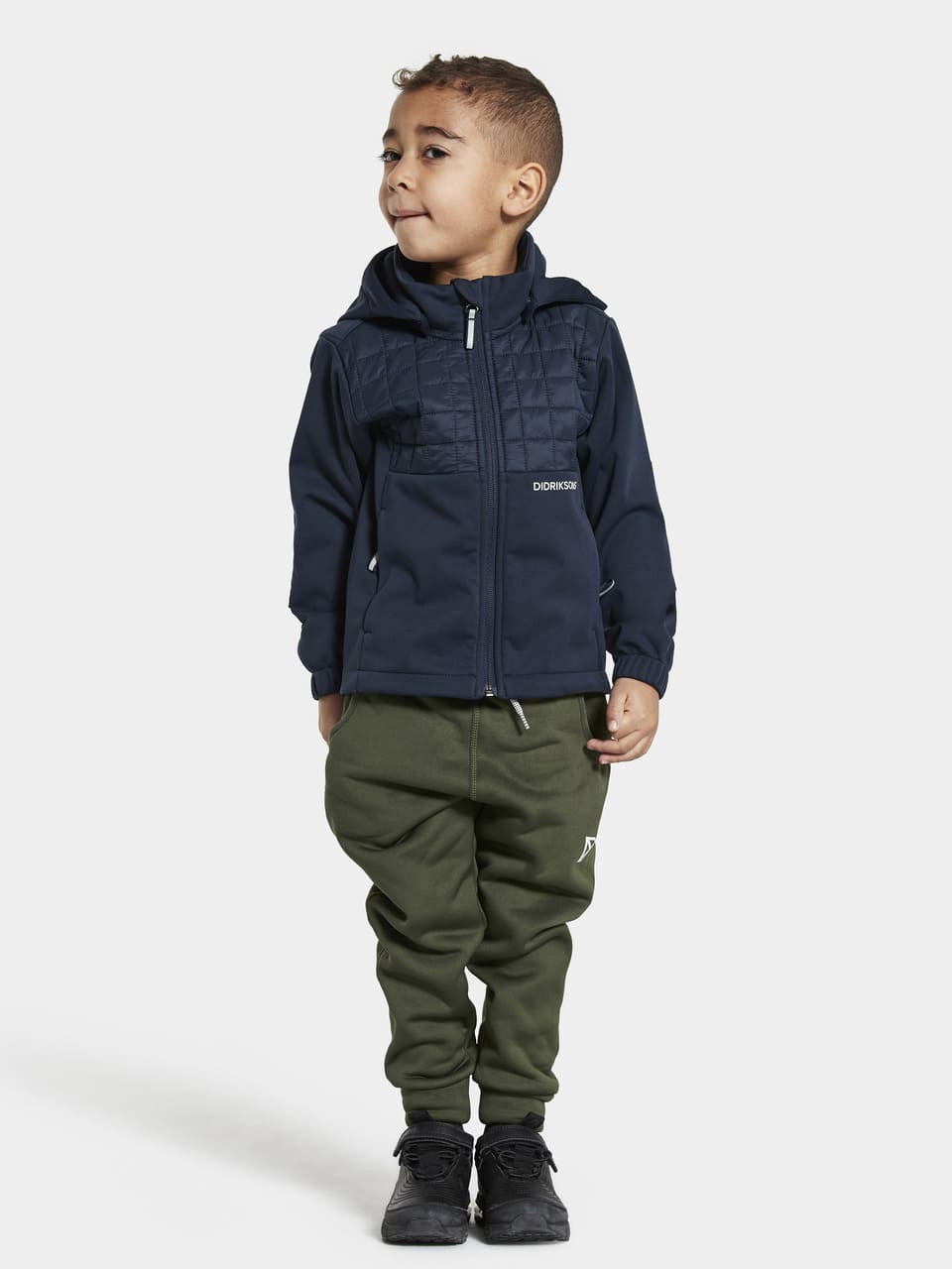 Kids Perfomance Fleece Briska Hybrid Jacket | Didriksons