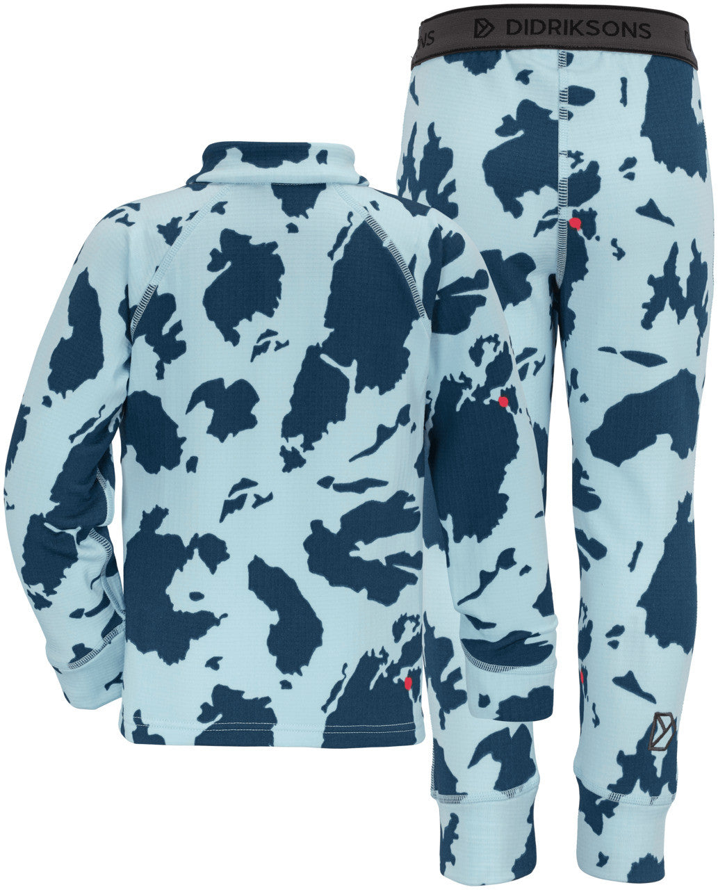 Kids Jadis 2-Piece Base & Mid Layering Set- Printed – Fleece Lined | Didriksons