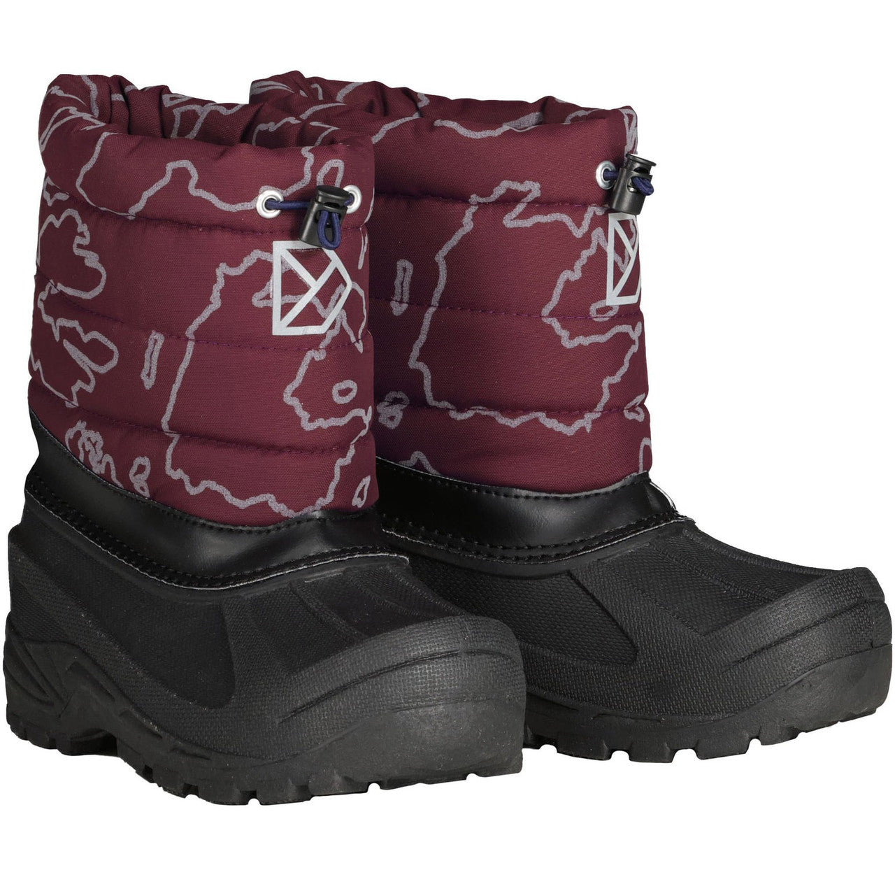 Kids Insulated Reflective Snow Boots – Lumi| Didriksons #color_grundsund-reflective-wine