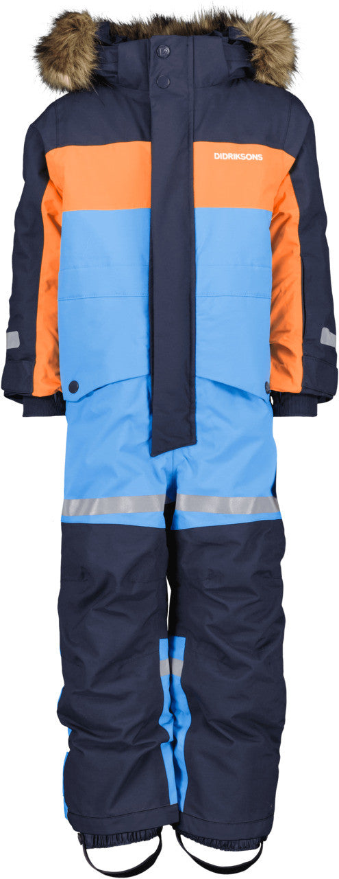 Kids Waterproof Bjarven Winter Snowsuit – Insulated | Didriksons #color_play-blue
