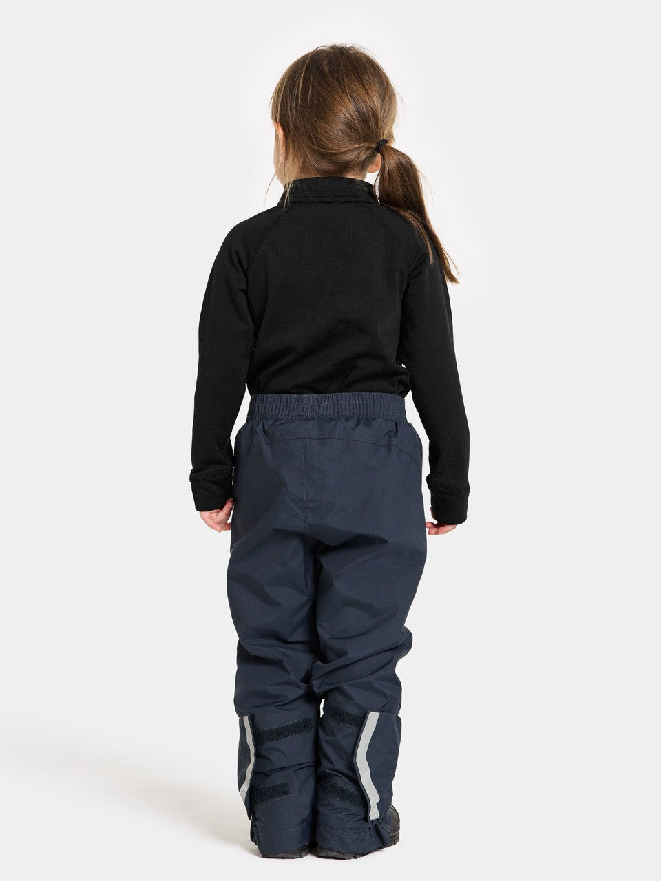 Kids Idur Breathable Pull on Rain Pants- Navy/Black – Water Resistant| Didriksons