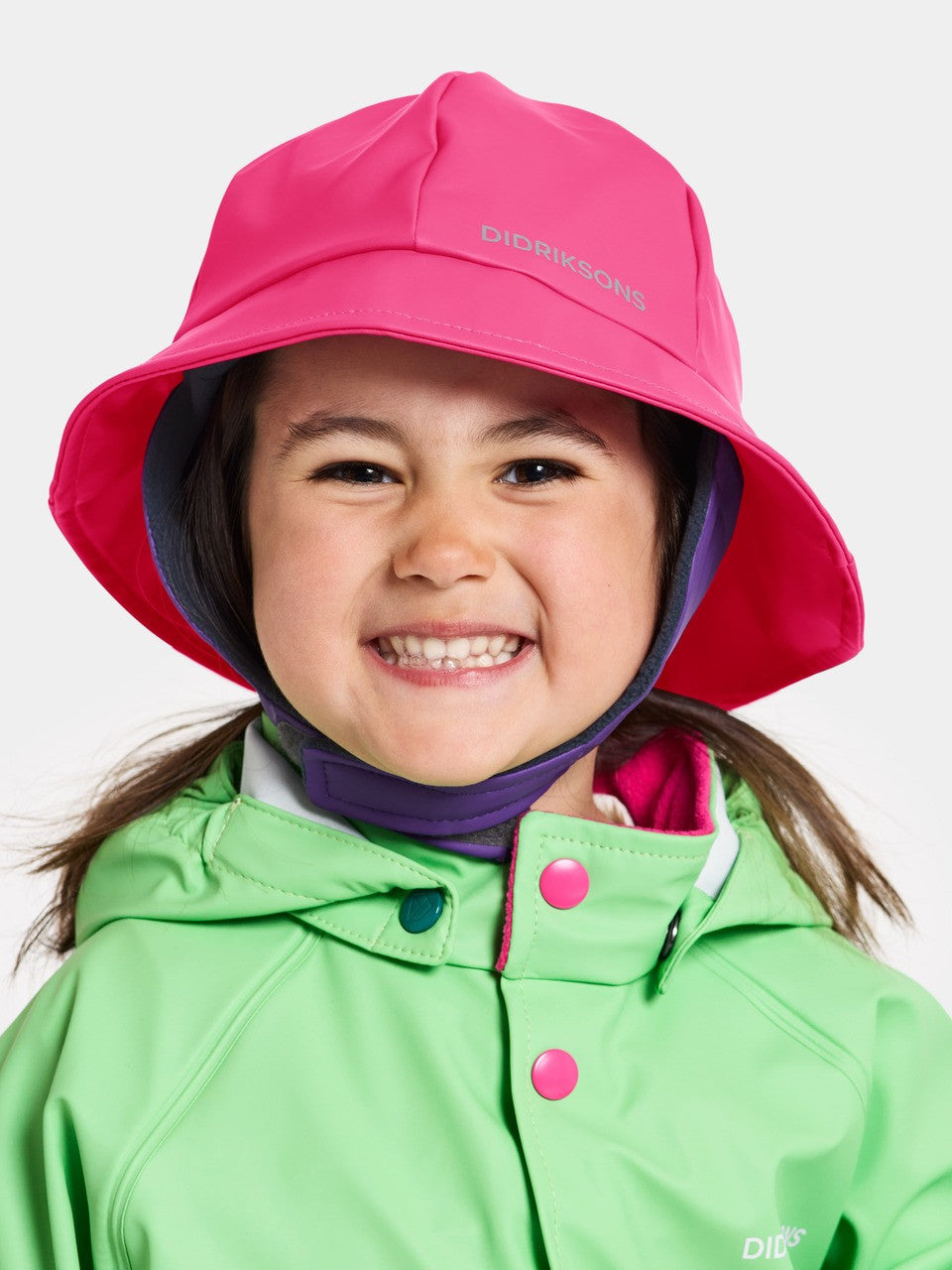 Kids Classic Fleece Lined Rain Hat – Waterproof, PU | Didriksons