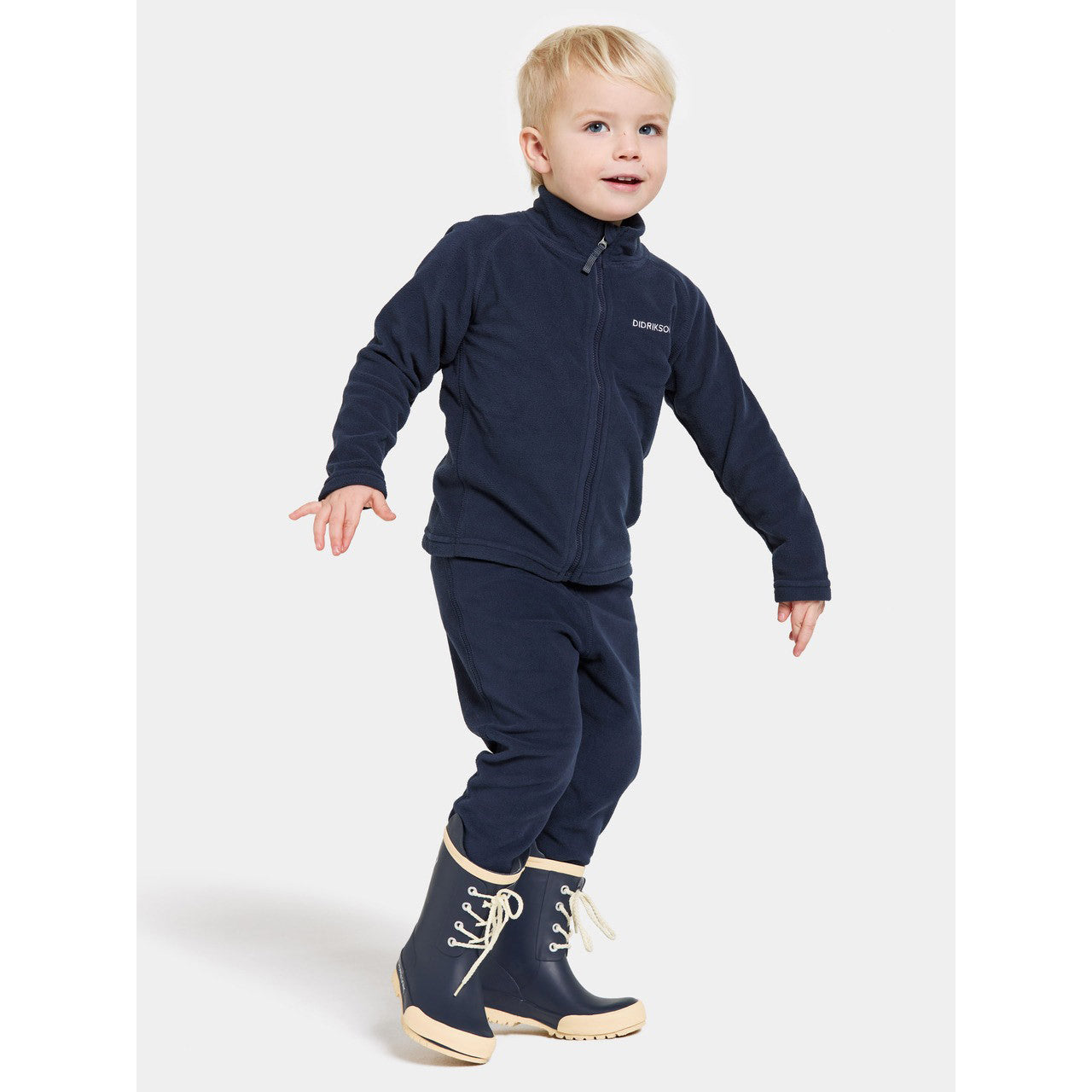 Kids Monte Mid Layer Fleece Jacket – Full Zip | Didriksons