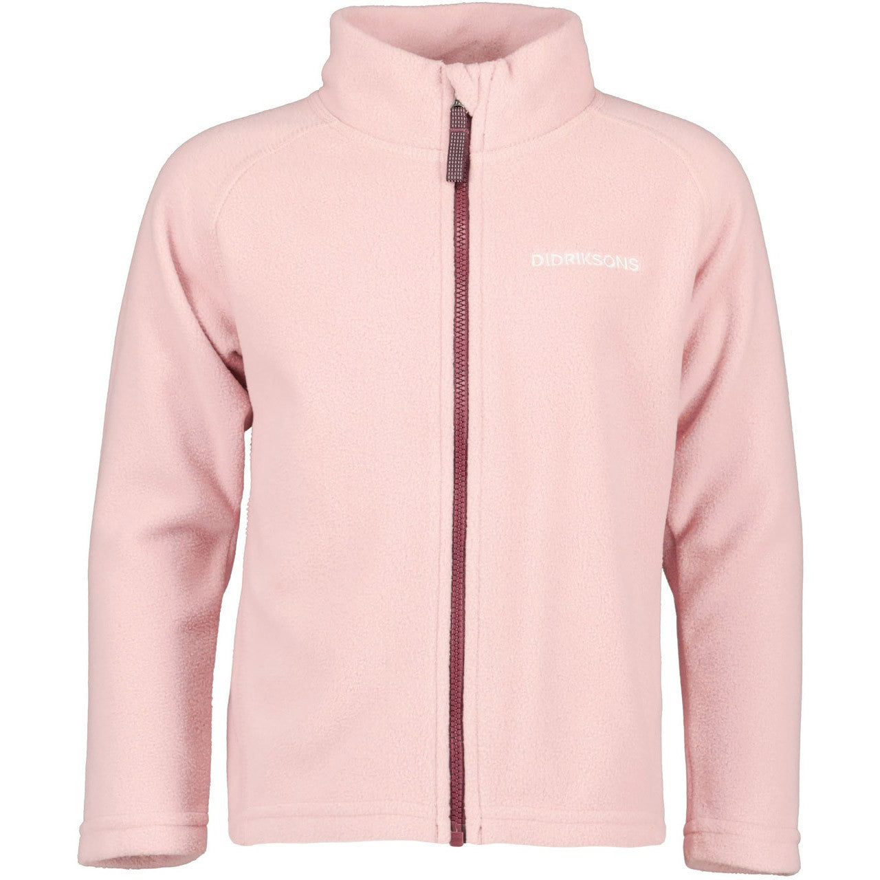Kids Monte Mid Layer Fleece Jacket – Full Zip | Didriksons #color_dusty-pink