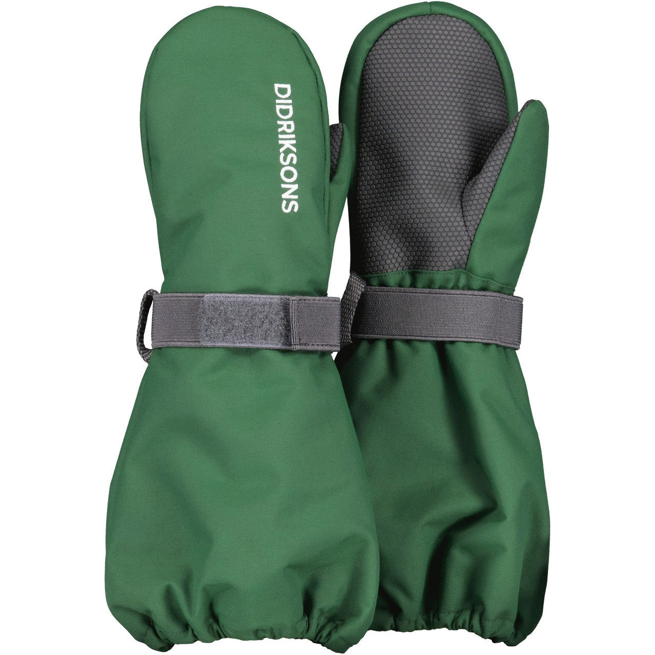 Kids Biggles Classic Cuff Winter Mittens – Insulated, Waterproof | Didriksons #color_pine-green