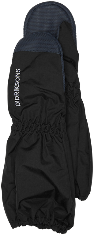 Kids Waterproof Shell Rain Mitten-Black #color_black