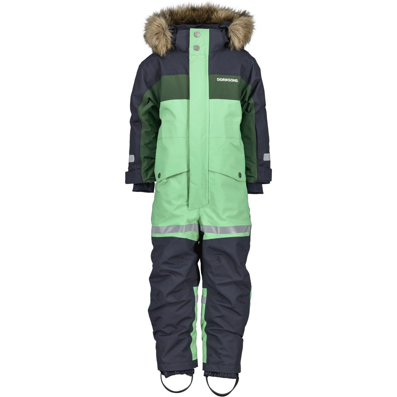 Kids Bjarven Waterproof Winter Snowsuit – Insulated | Didriksons #color_dusty-lime