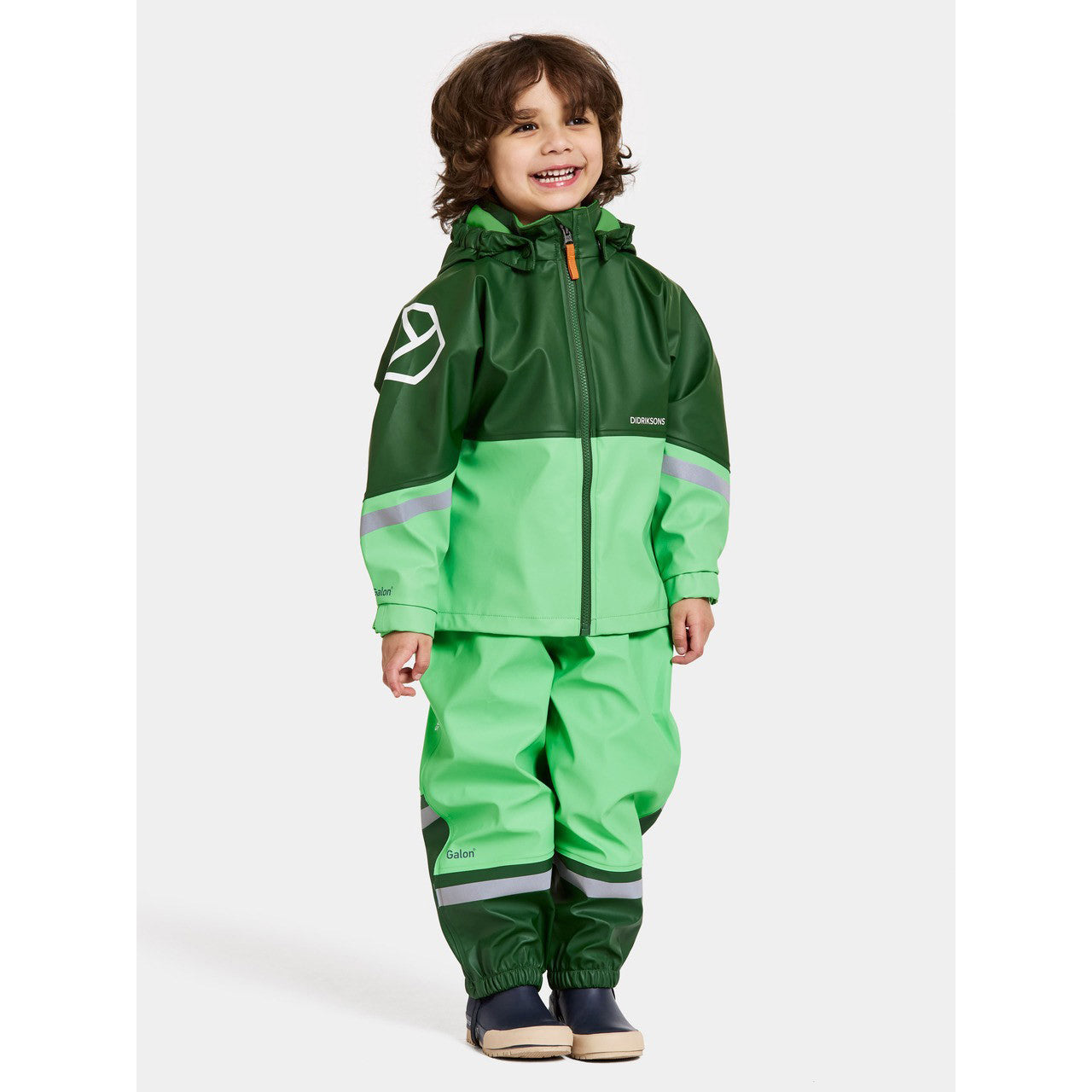 Kids Waterman Rain Set Jacket and Bibs- Lime – Waterproof | Didriksons