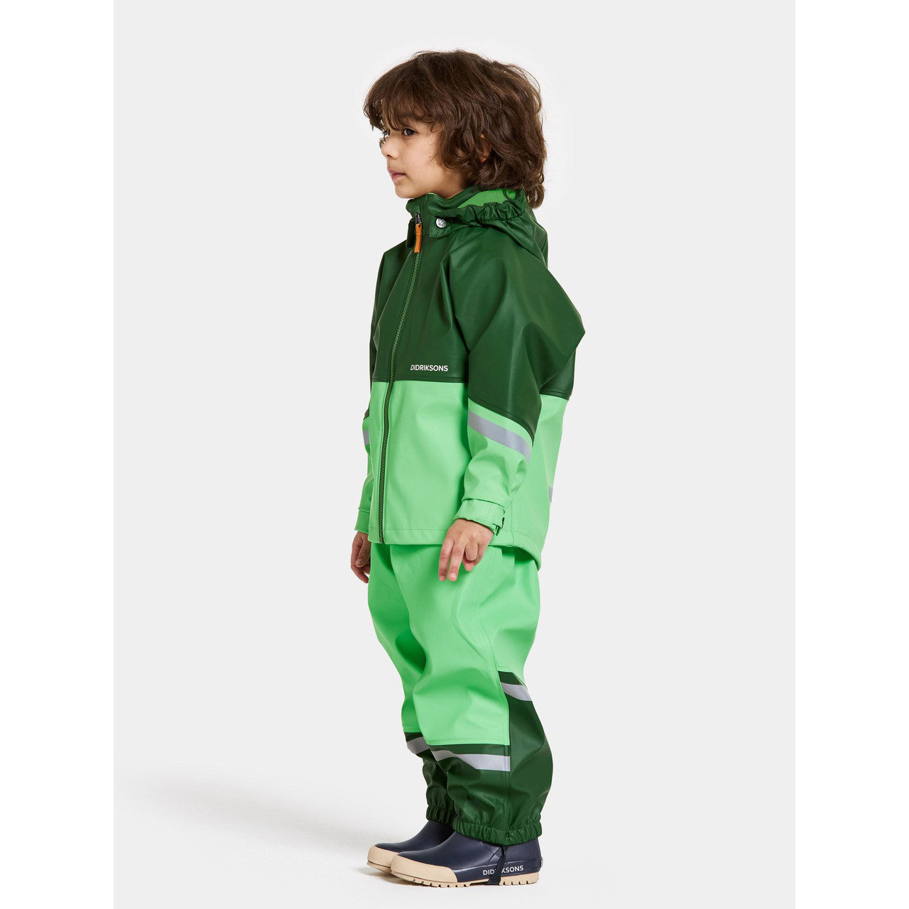Kids Waterman Rain Set Jacket and Bibs- Lime – Waterproof | Didriksons