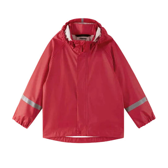 Kids Waterproof Lampi Rain Jacket - Unlined, PU | Reima #color_red