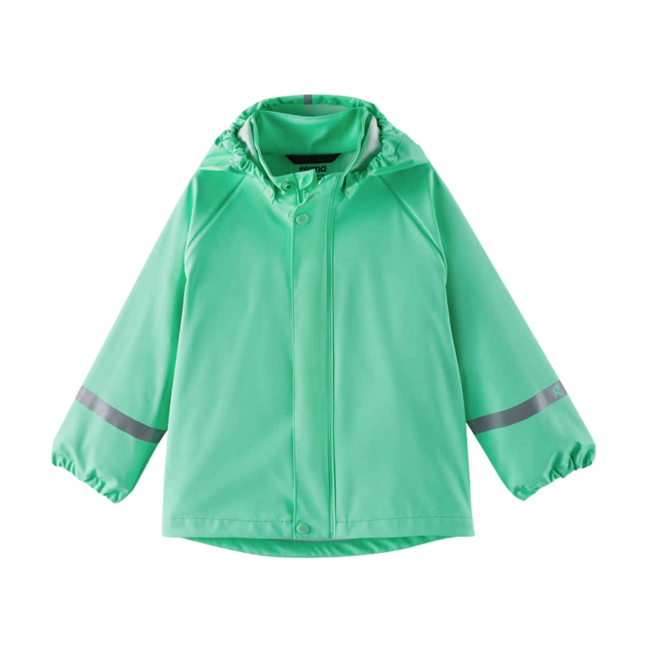Kids Waterproof Lampi Rain Jacket - Unlined, PU | Reima #color_fresh-mint