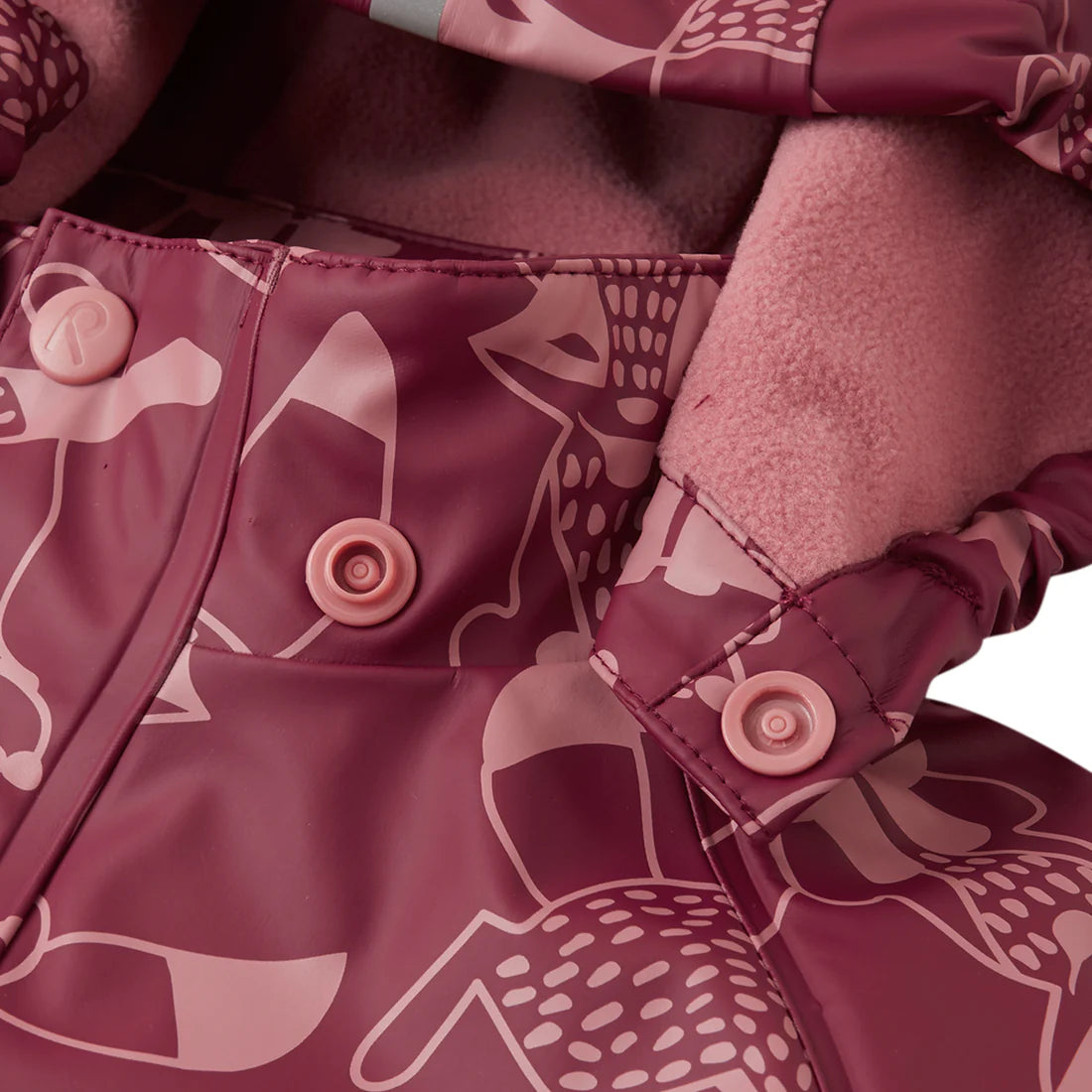 Kids Fleece Lined Waterproof Rain Jacket | Reima