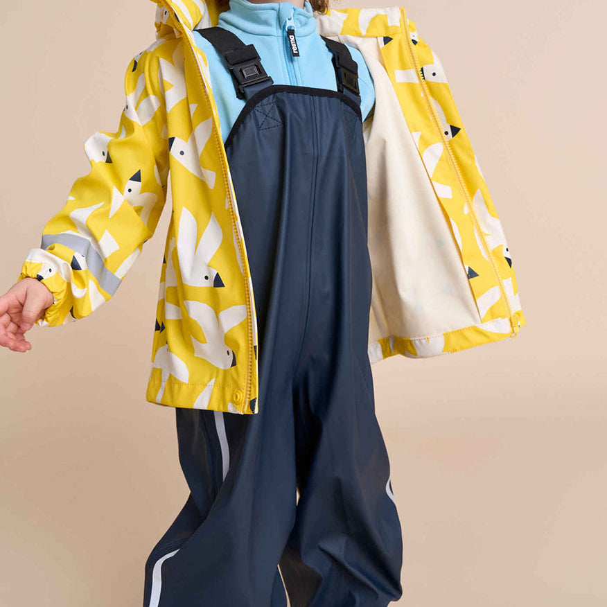 Kids Waterproof Lammikko Rain Bibs - Unlined | Reima