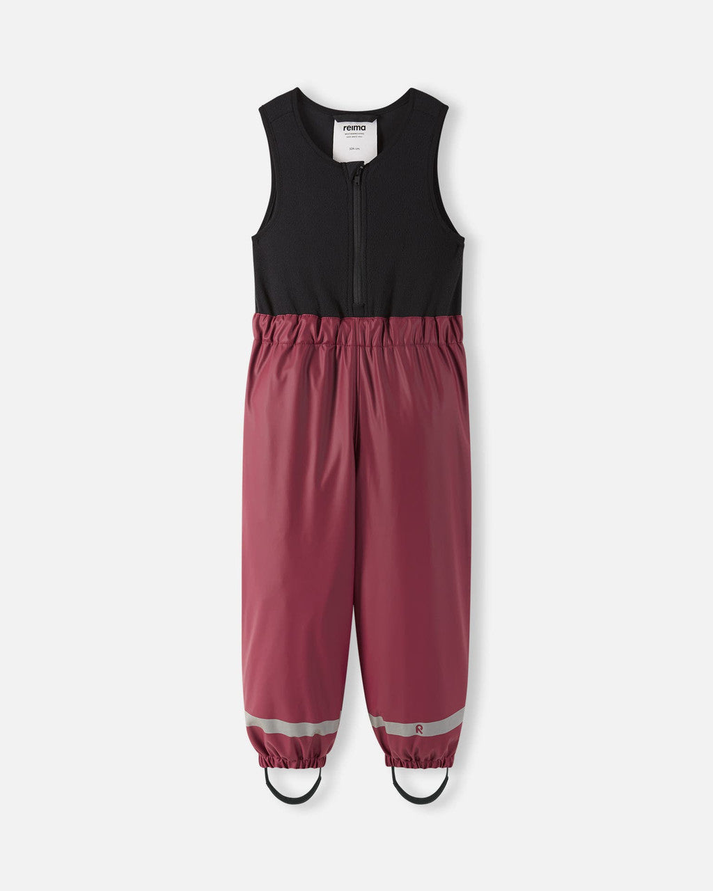 Kids Fleece Lined Waterproof Rain Pant | Reima #color_jam-red