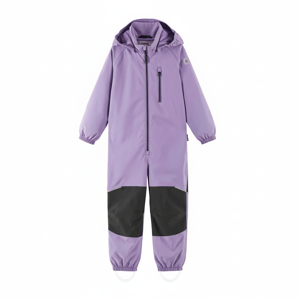Kids Waterproof Kaunisto Snowsuit - Reinforced Knees | Reima #color_lilac-amethyst