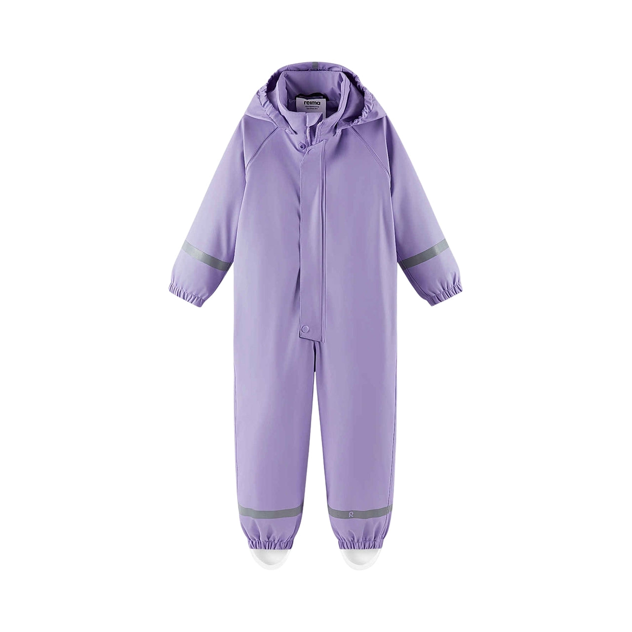 Kids Waterproof Rain All-in-One Zippered Suit Welded-Seam PU Protection | #color_blooming-lilac