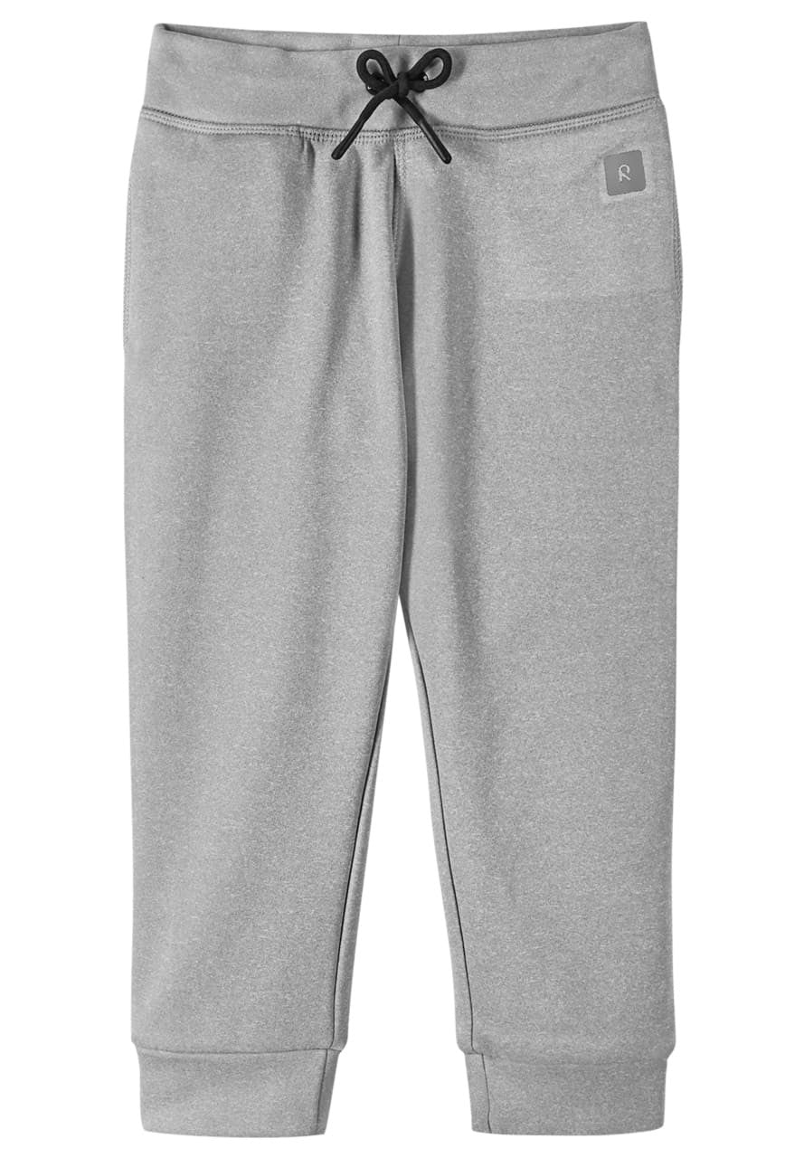 Kids Recycled Tech Kahville Mid Layer Pants | Reima #color_melange-grey