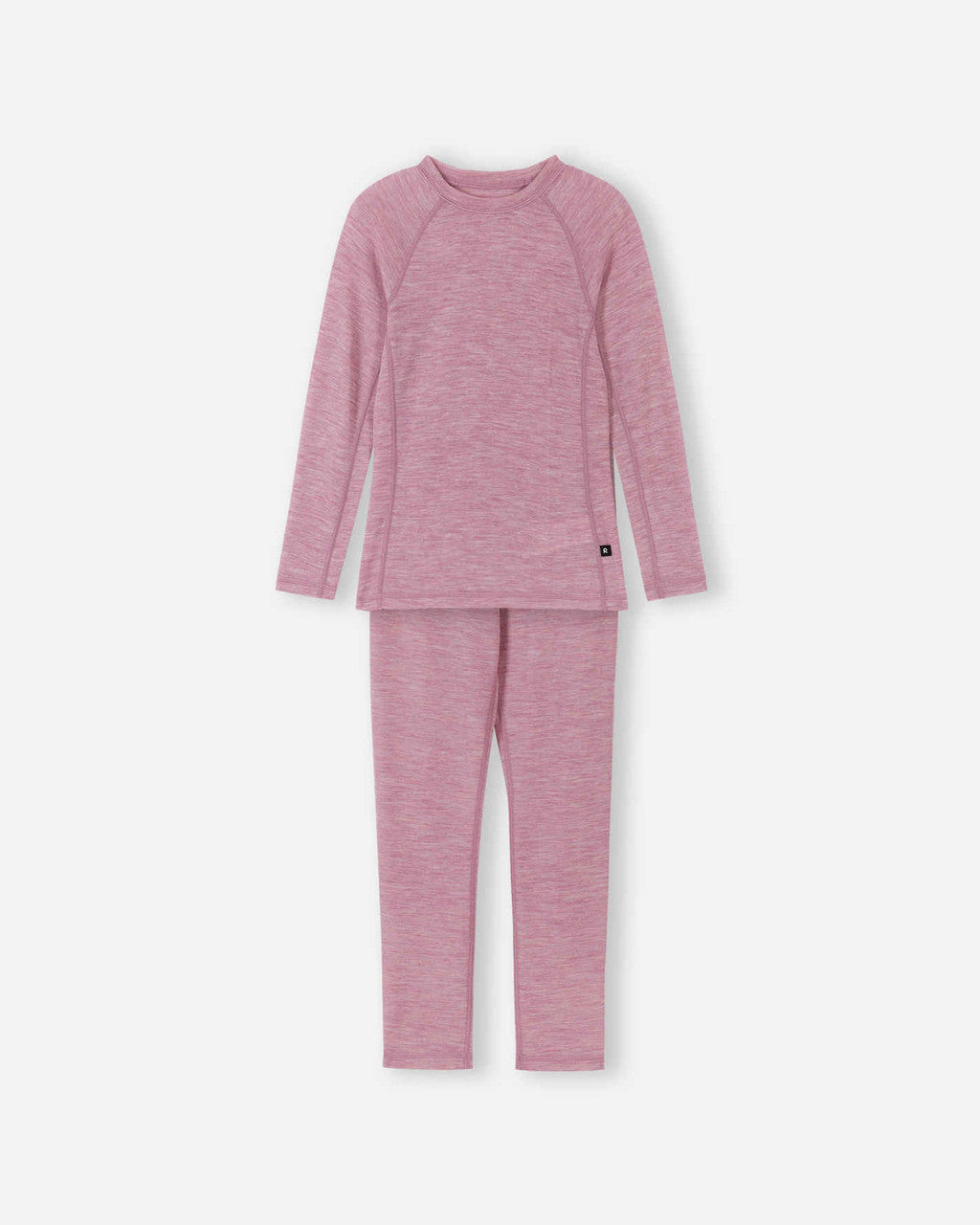 Kids Wool Blend Kinsei Base Layer Set - Moisture Wick | Reima #color_grey-pink
