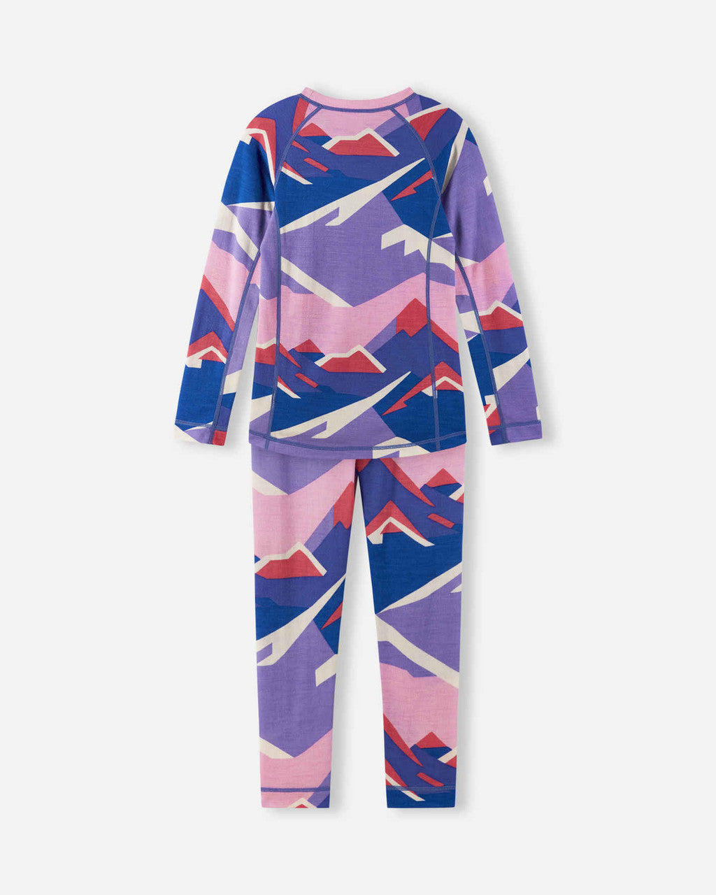 Kids Merino Wool Bamboo Taitoa Base Layer Set - High Wicking | Reima #color_breezy-violet