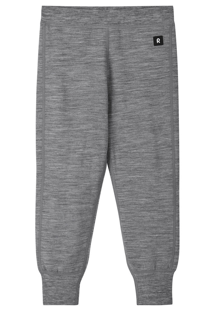 Kids Merino Wool Misam Pants - Mid-Layer | Reima #color_melange-grey
