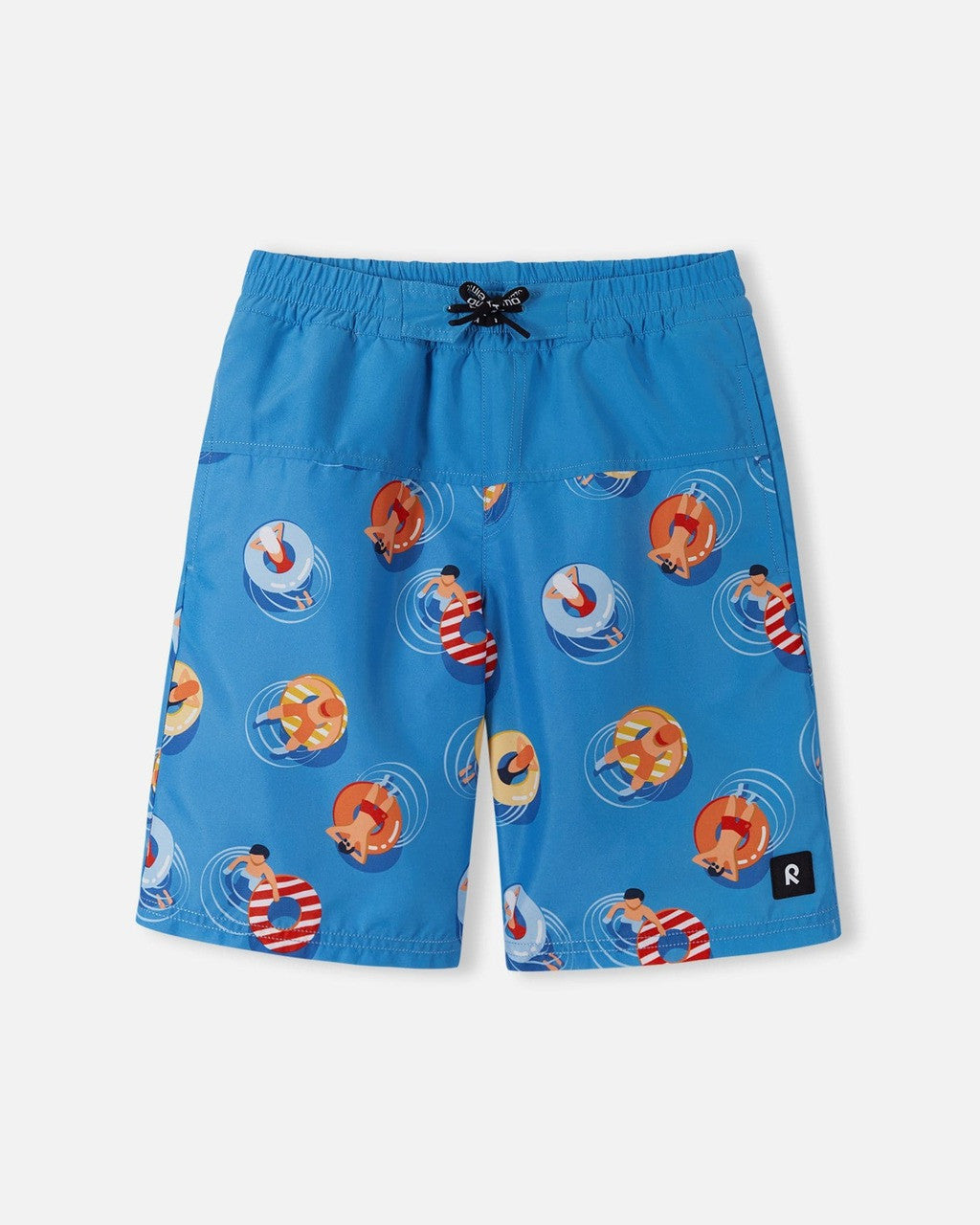 Kids SunProof Papaija Knee Length Swimming Trunks - UV 50+ | Reima #color_cool-blue