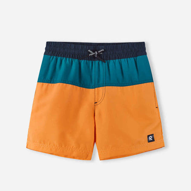 Kids SunProof Palmu Swimming Trunks - UV 50+ | Reima #color_fruity-orange