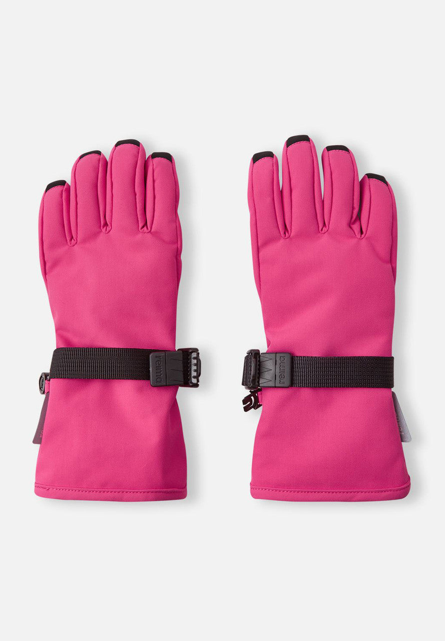 Kids Waterproof Pivo Gloves - Fleece Lined | Reima #color_fuschia-pink