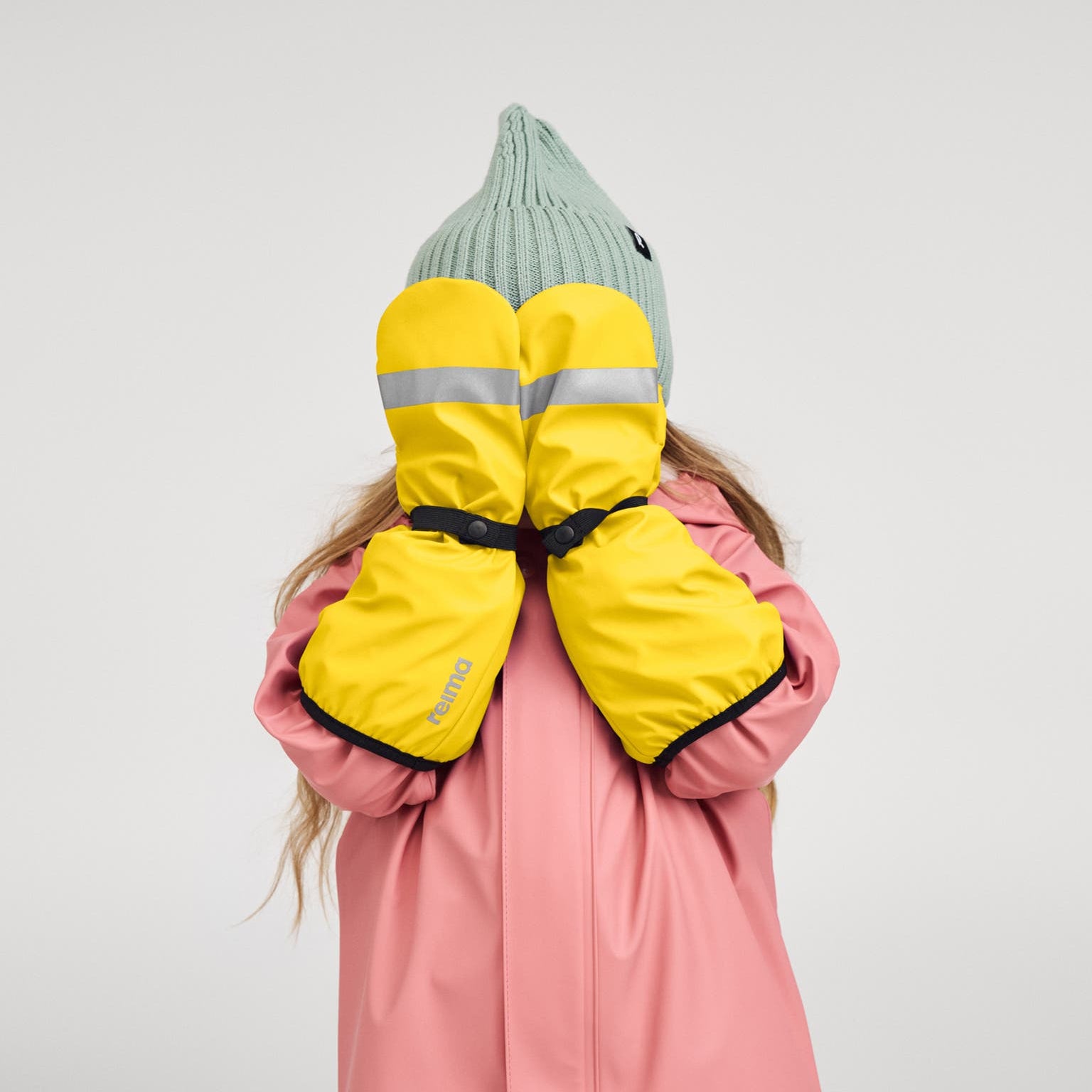 Kids Waterproof Puro Super Long Cuff Rain Mittens - Lightly Lined| Reima
