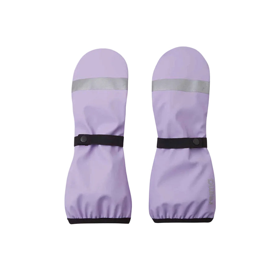 Kids Waterproof Puro Super Long Cuff Rain Mittens - Lightly Lined| Reima #color_blooming-lilac