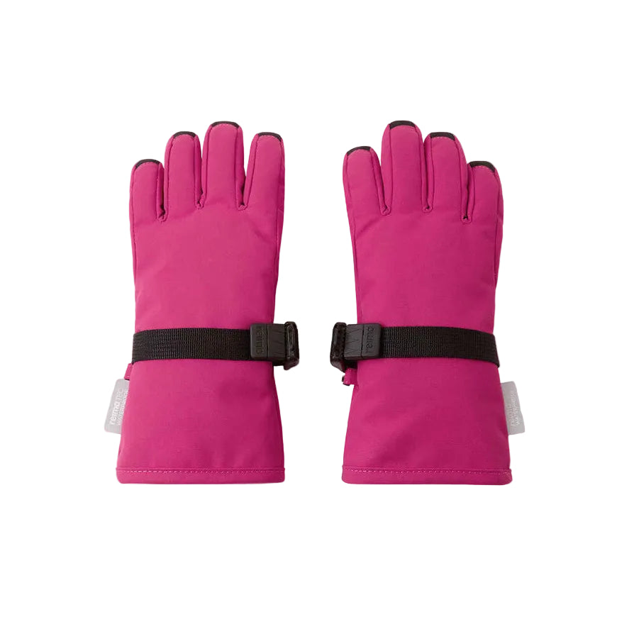 Kids Waterproof Tartu Shell Winter Gloves - Insulated, Lined | Reima #color_rosy-berry