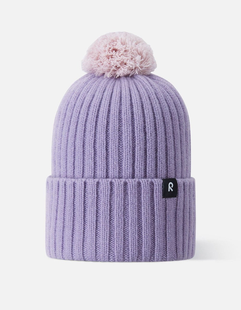 Kids Merino Wool Topsu Winter Hat - Pom Top | Reima #color_lilac-amethyst