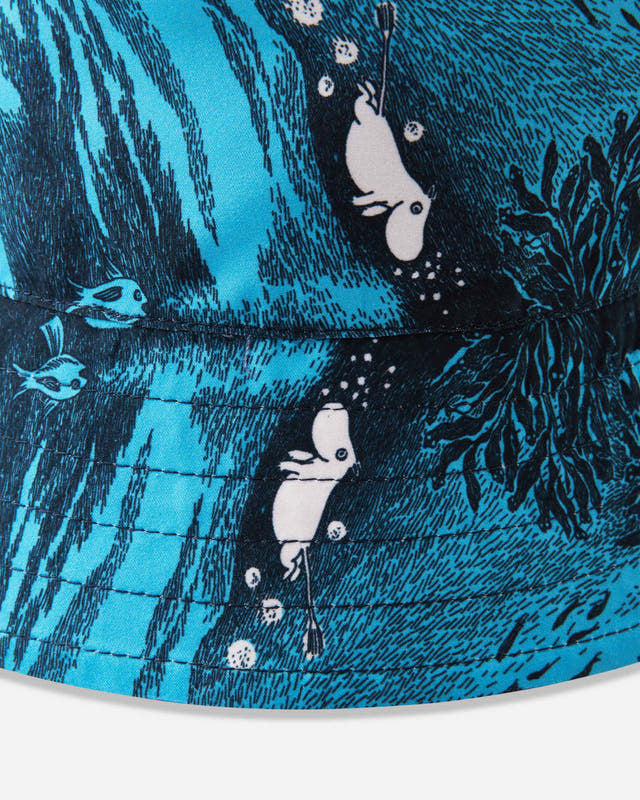 Kids Sunproof Printed Moomin Viehe Bucket Hat - Reversible | Reima