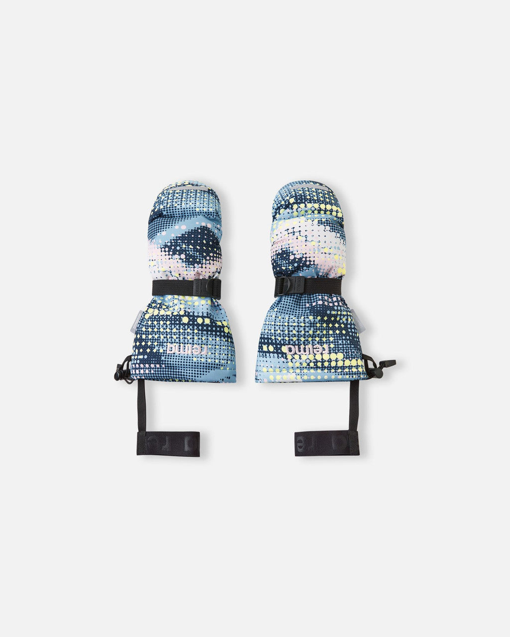 Kids Super Warm Vanukko Winter Mittens, Printed | Reima #color_frozen-blue-print