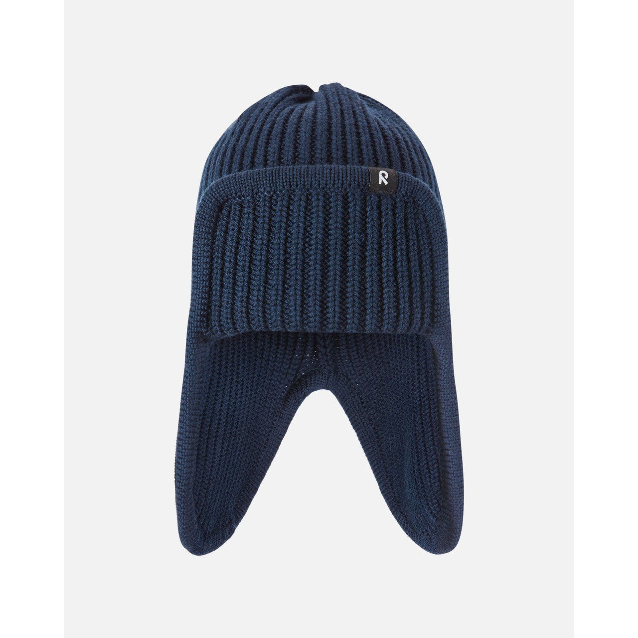 Kids Merino Wool Solmu Beanie - Ear Flaps | Reima #color_navy