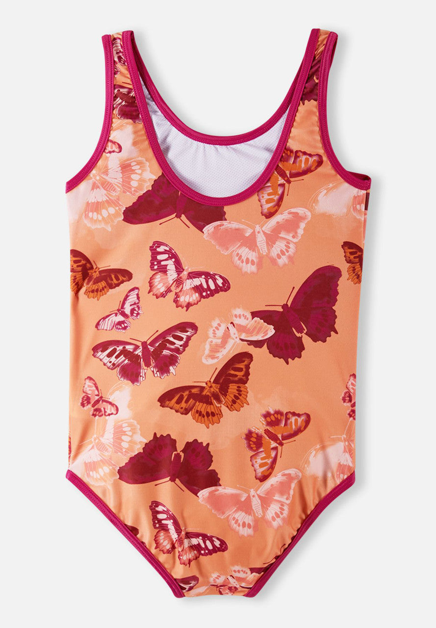 Kids SunProof Uimaan Swimsuit - UPF 50+ | Reima #color_coral-pink